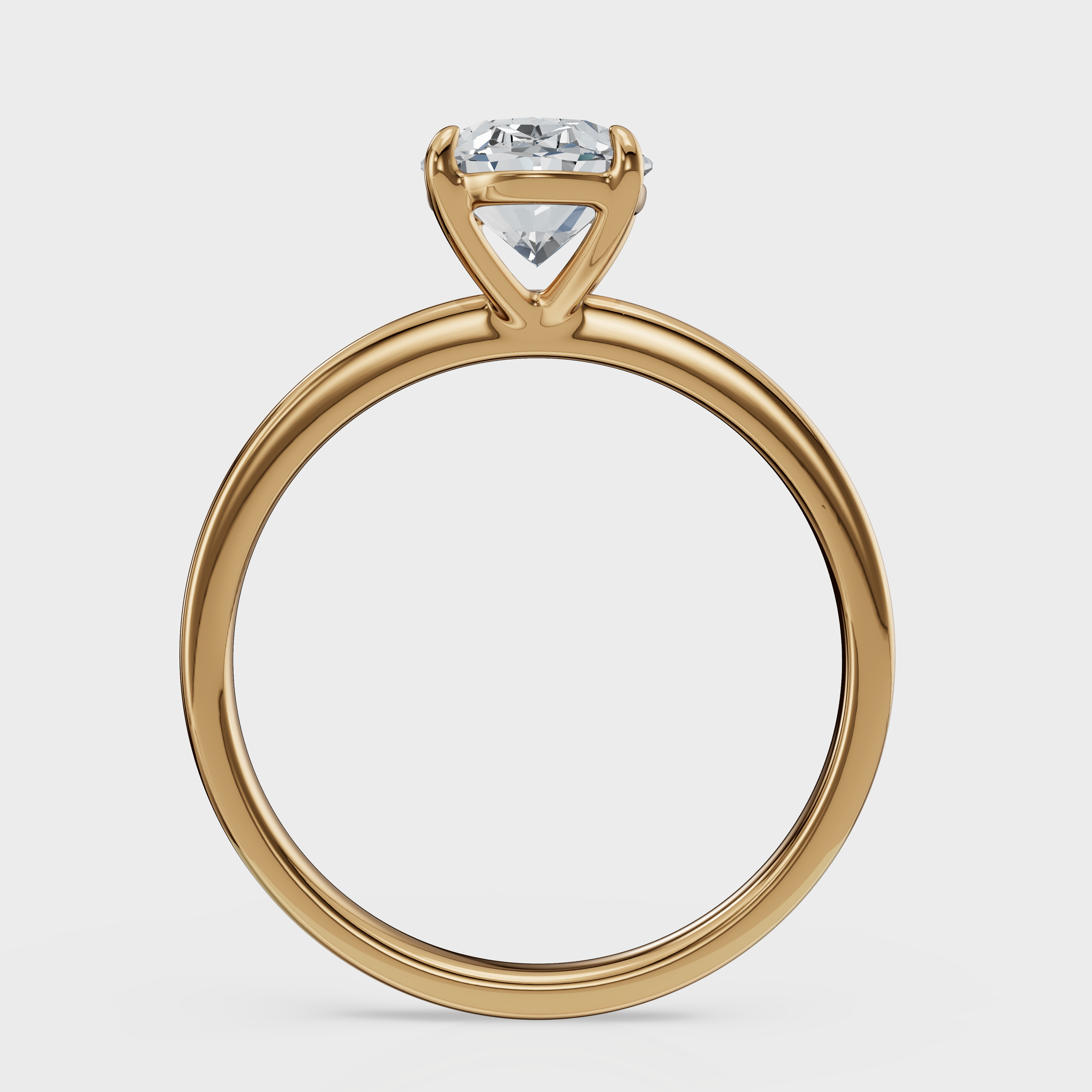 Oval Cut Solitaire Ring– Diamond