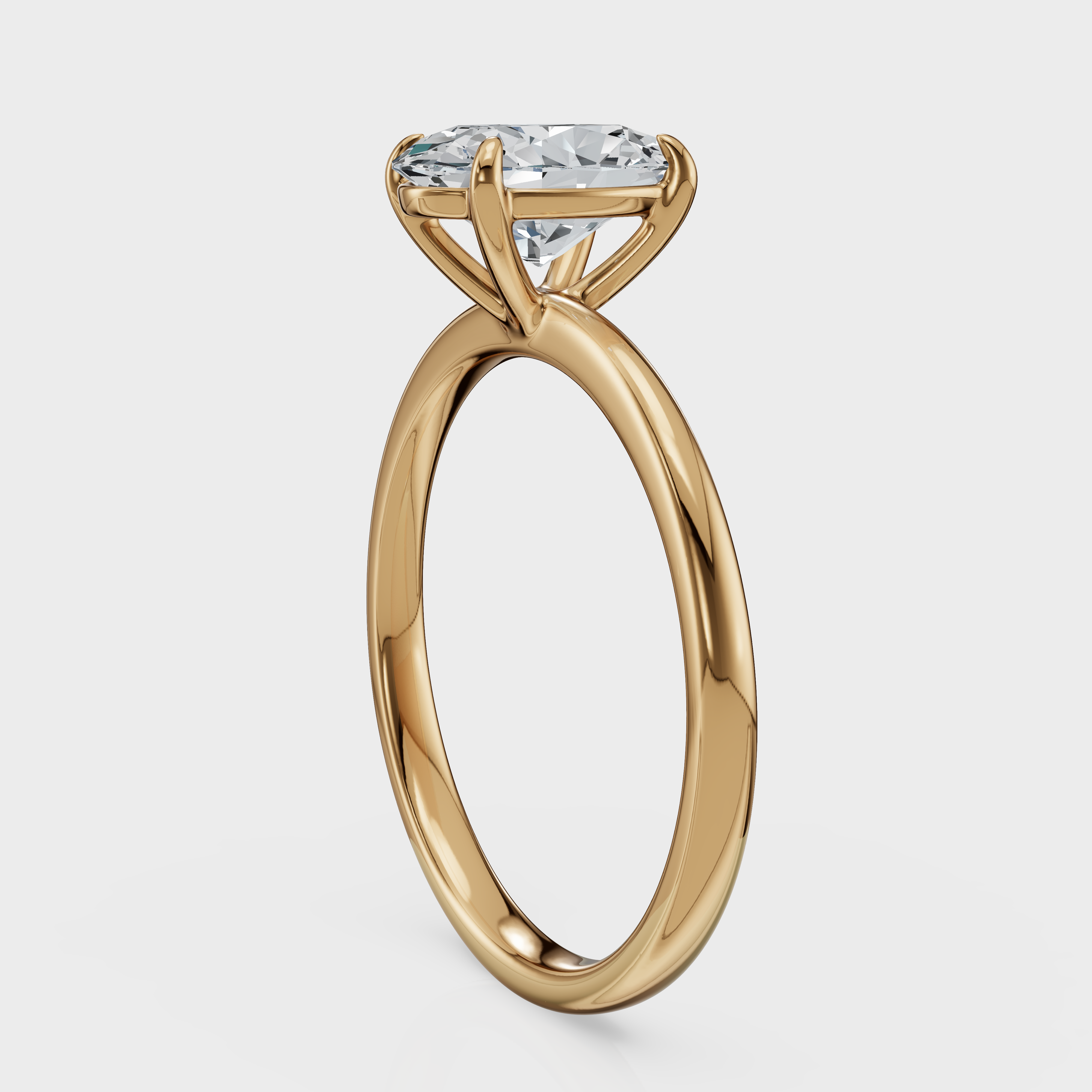 Oval Cut Solitaire Ring– Diamond