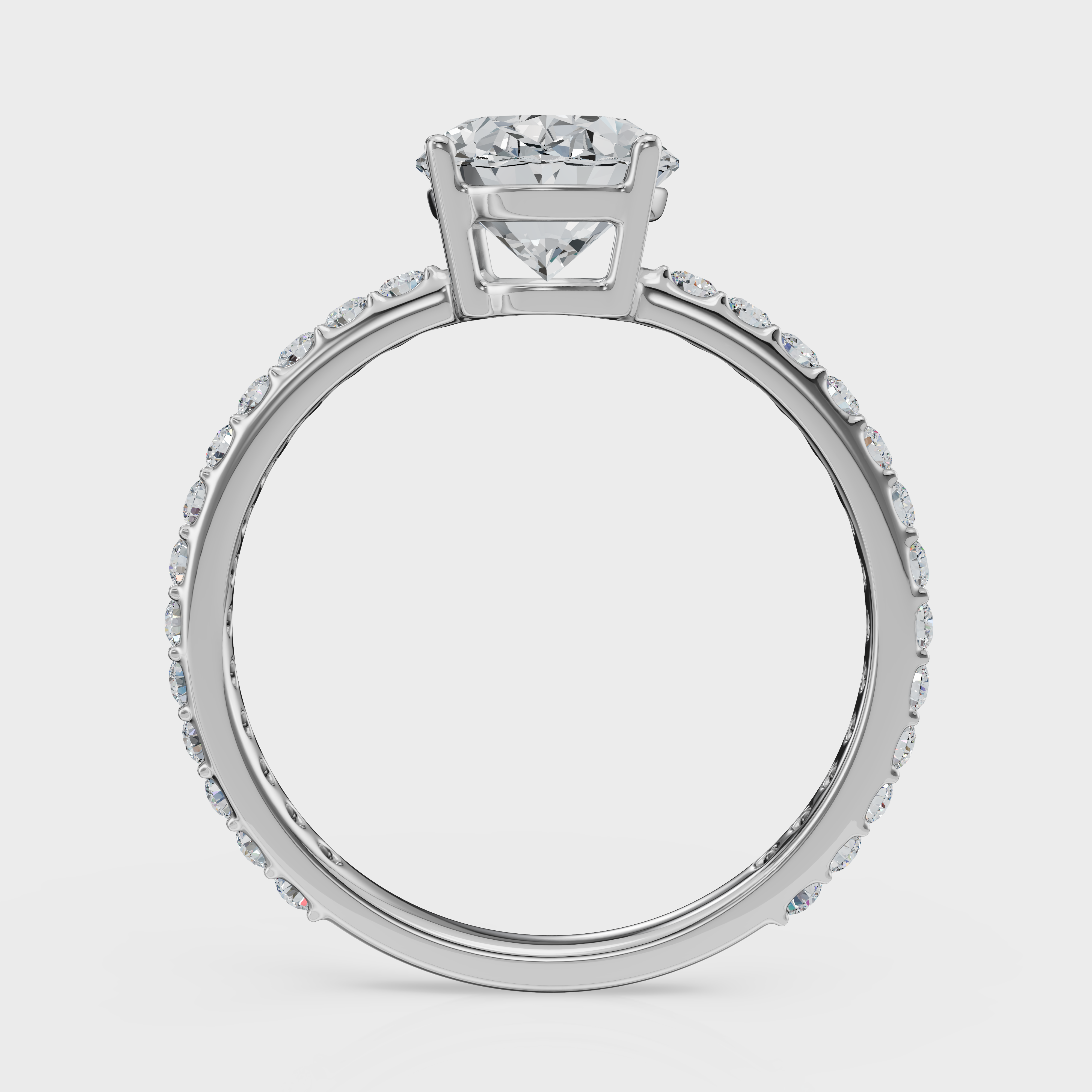 Oval Cut Halo Ring – Diamonds