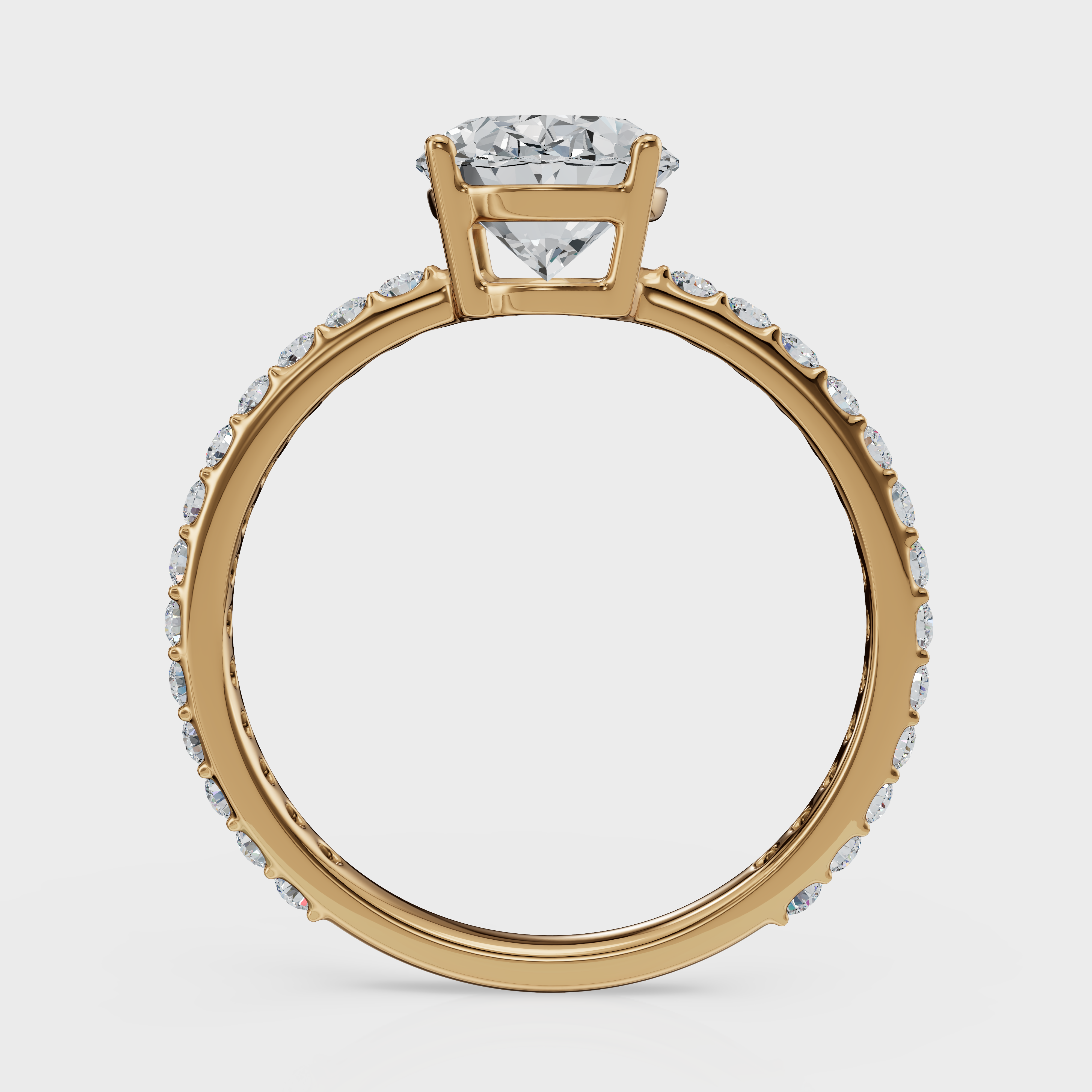 Oval Cut Halo Ring – Diamonds