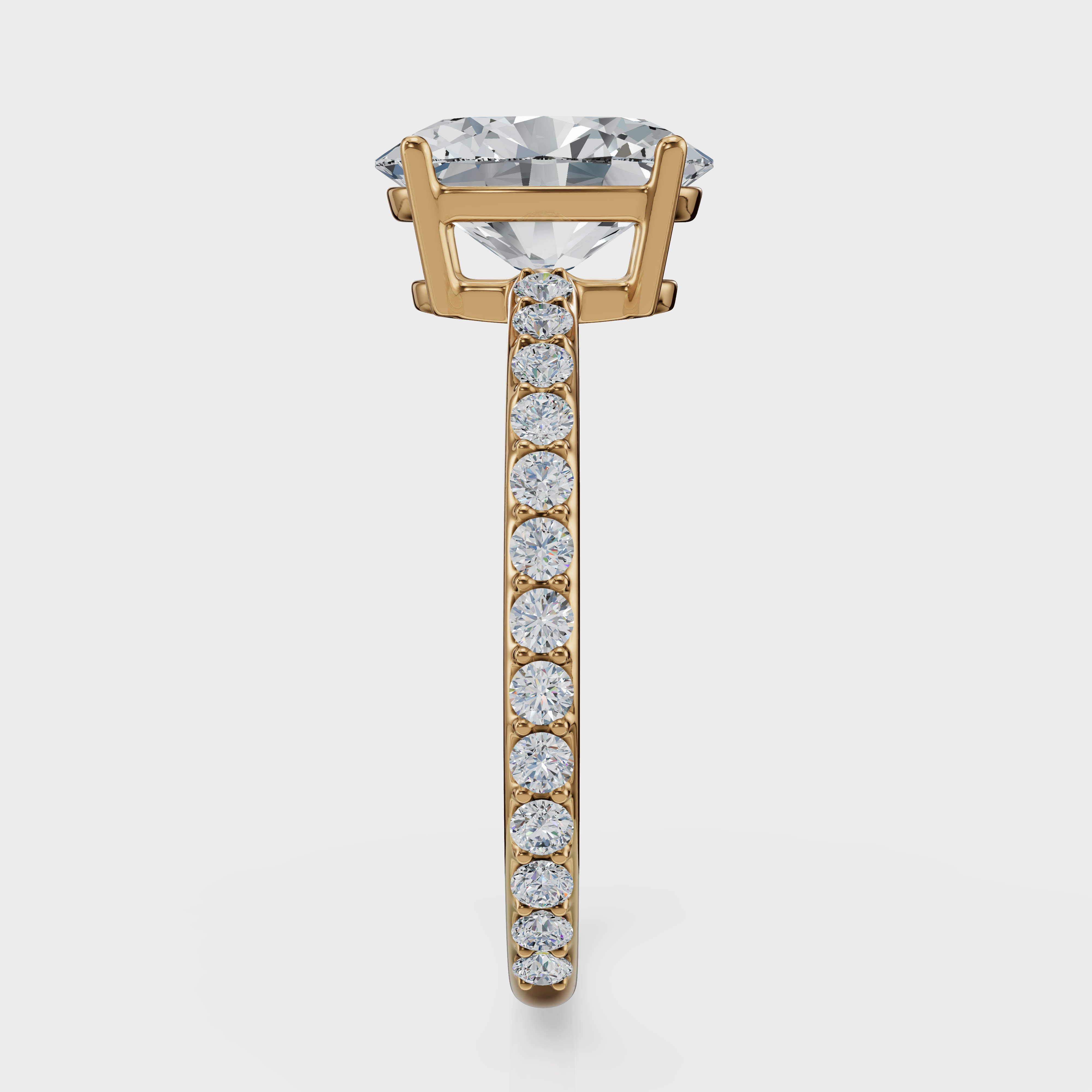 Oval Cut Halo Ring – Diamonds