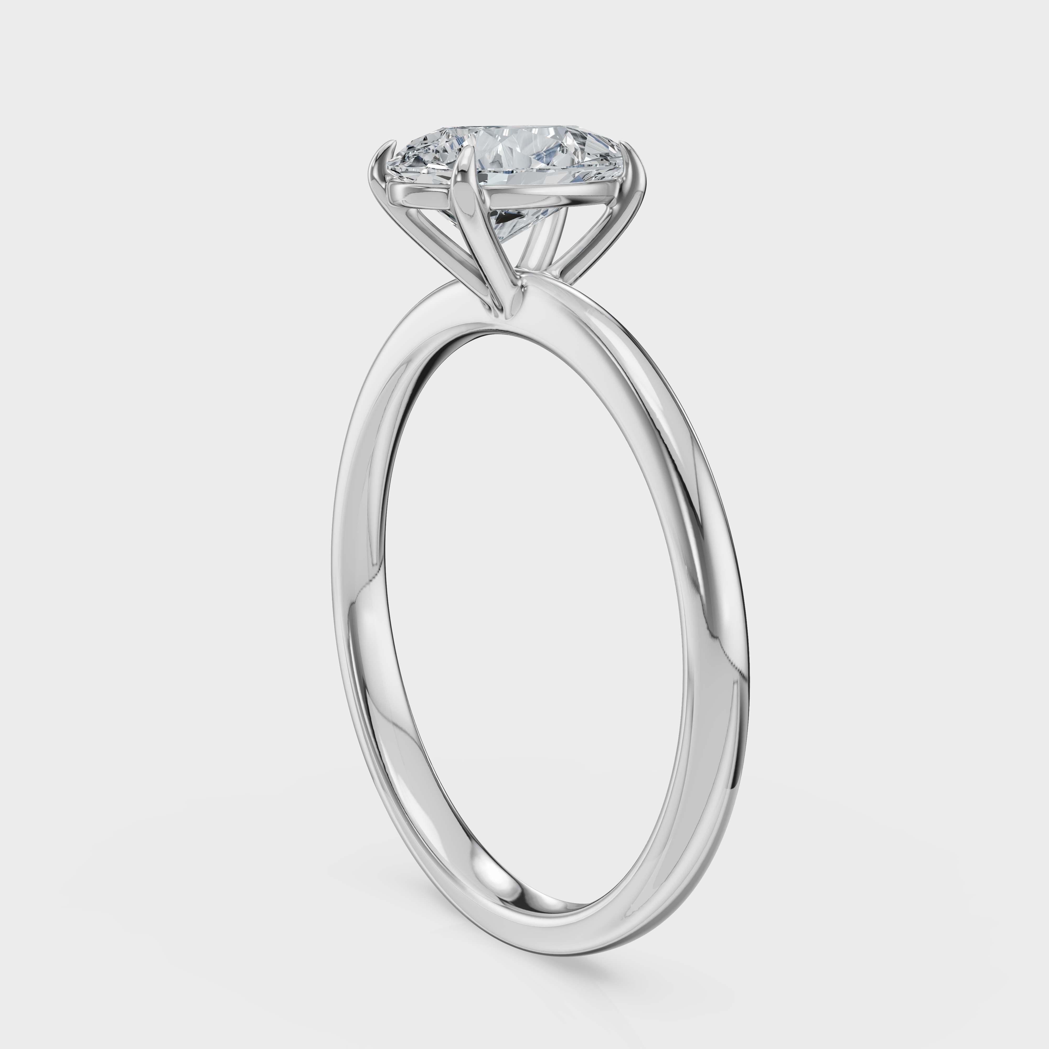 Pear Cut Solitaire Ring – Diamond