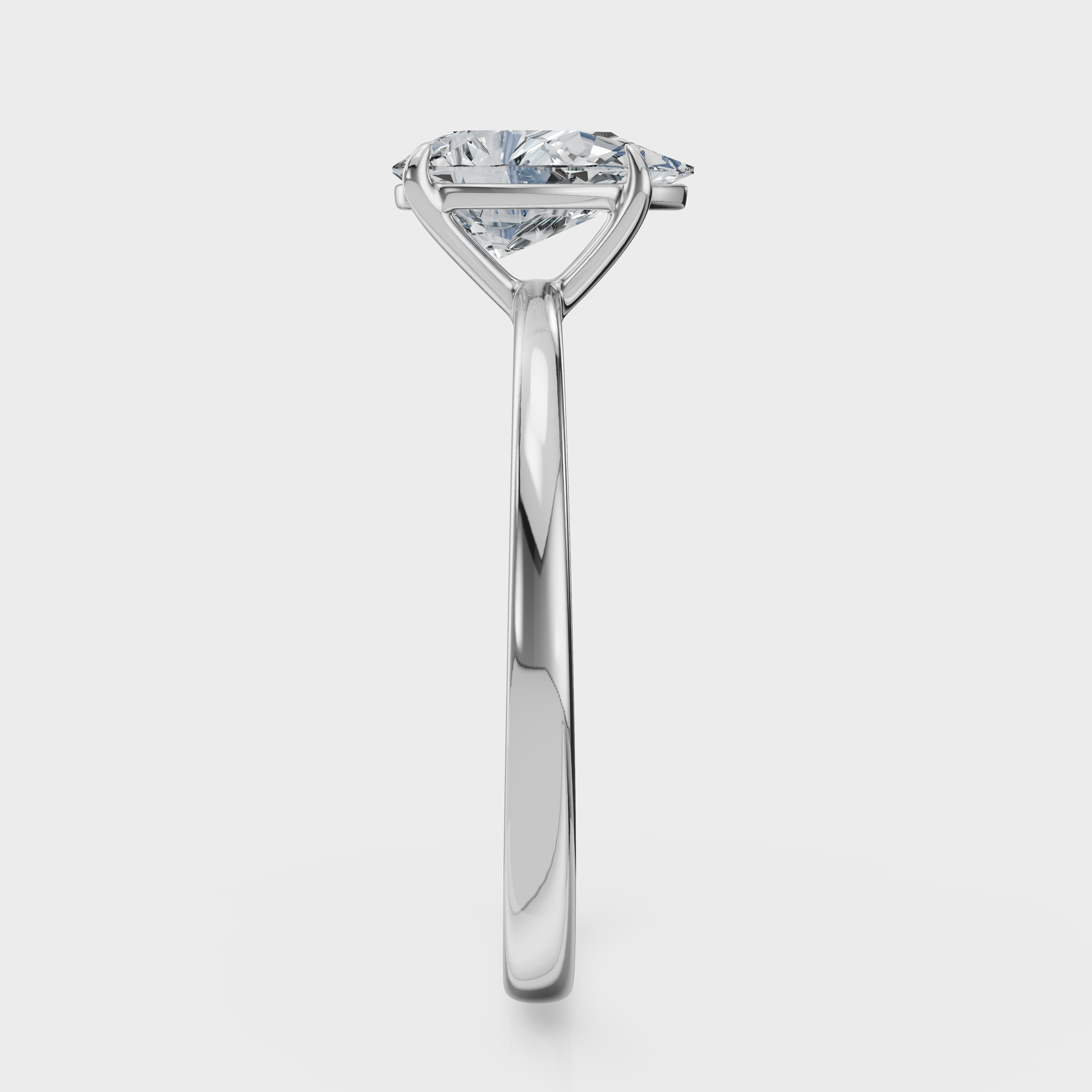 Pear Cut Solitaire Ring – Diamond