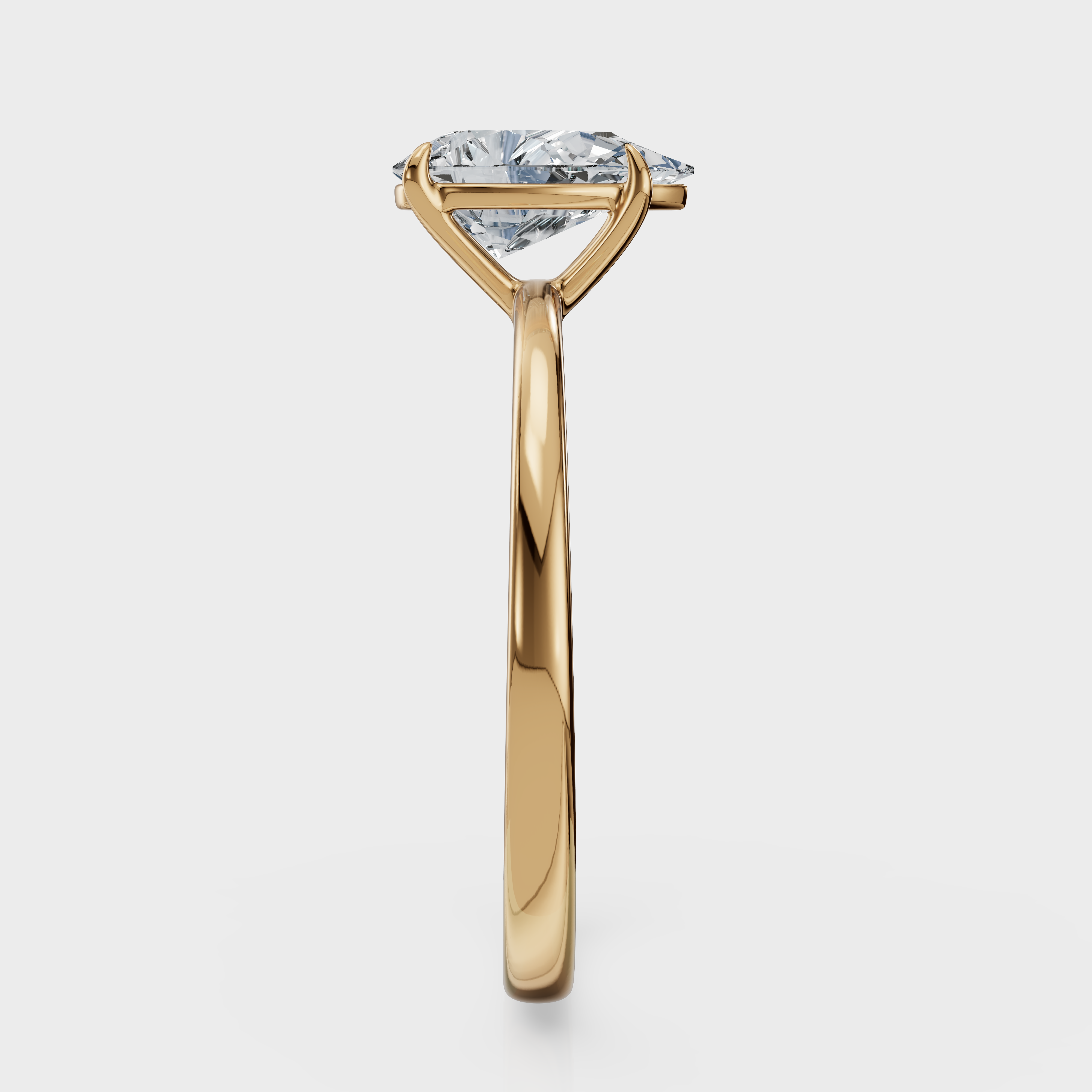 Pear Cut Solitaire Ring – Diamond