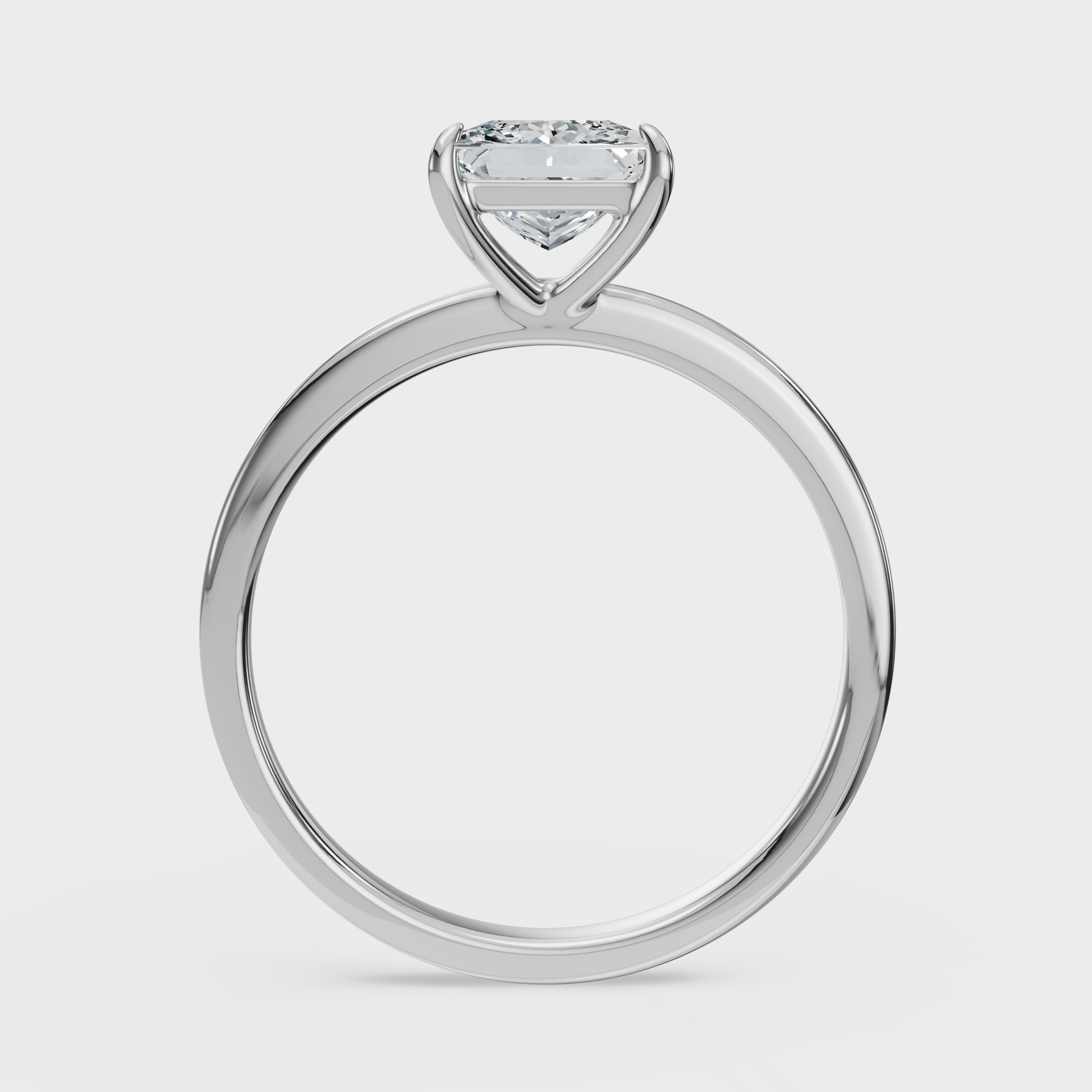 Princess Cut Solitaire Ring– Diamond