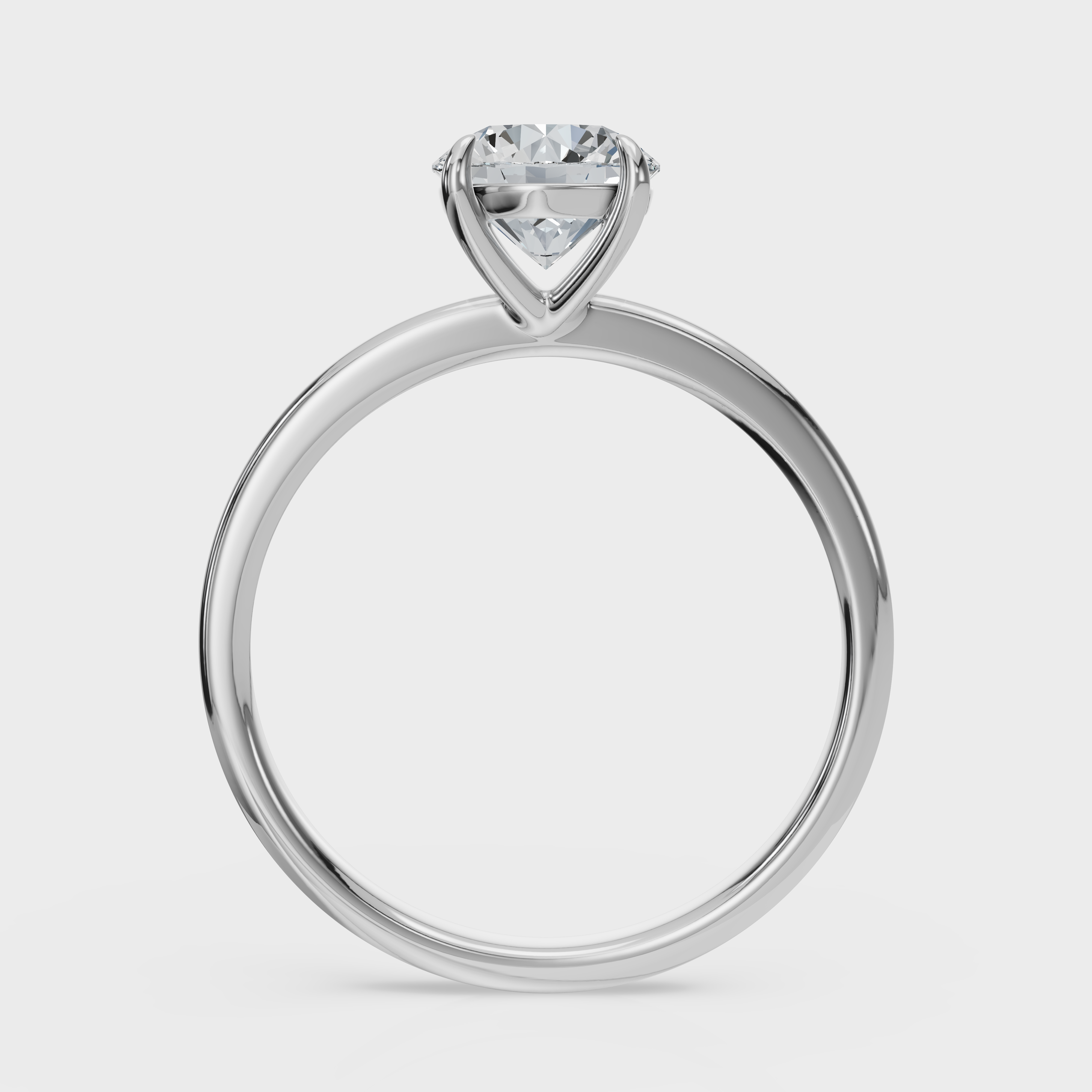 Round Cut Solitaire Ring– Diamond