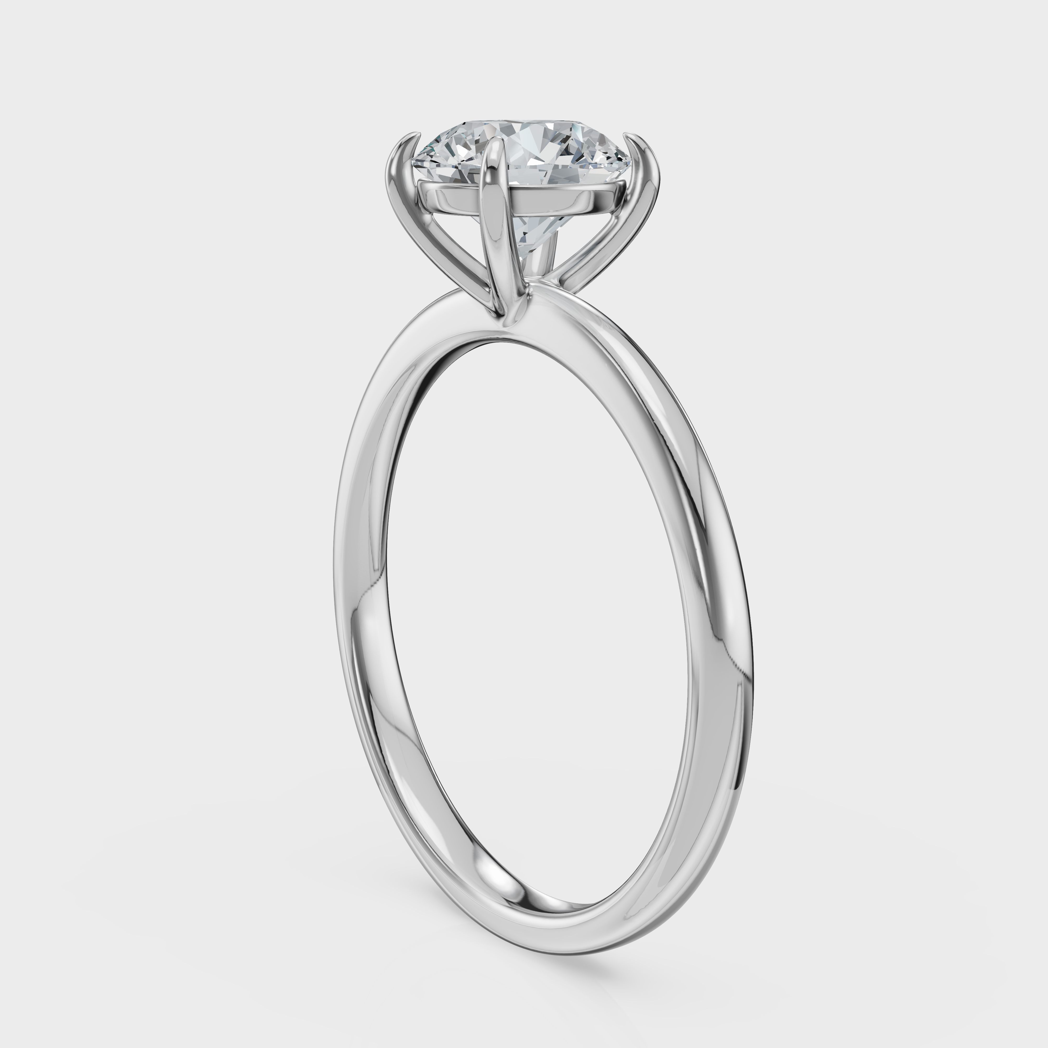 Round Cut Solitaire Ring– Diamond