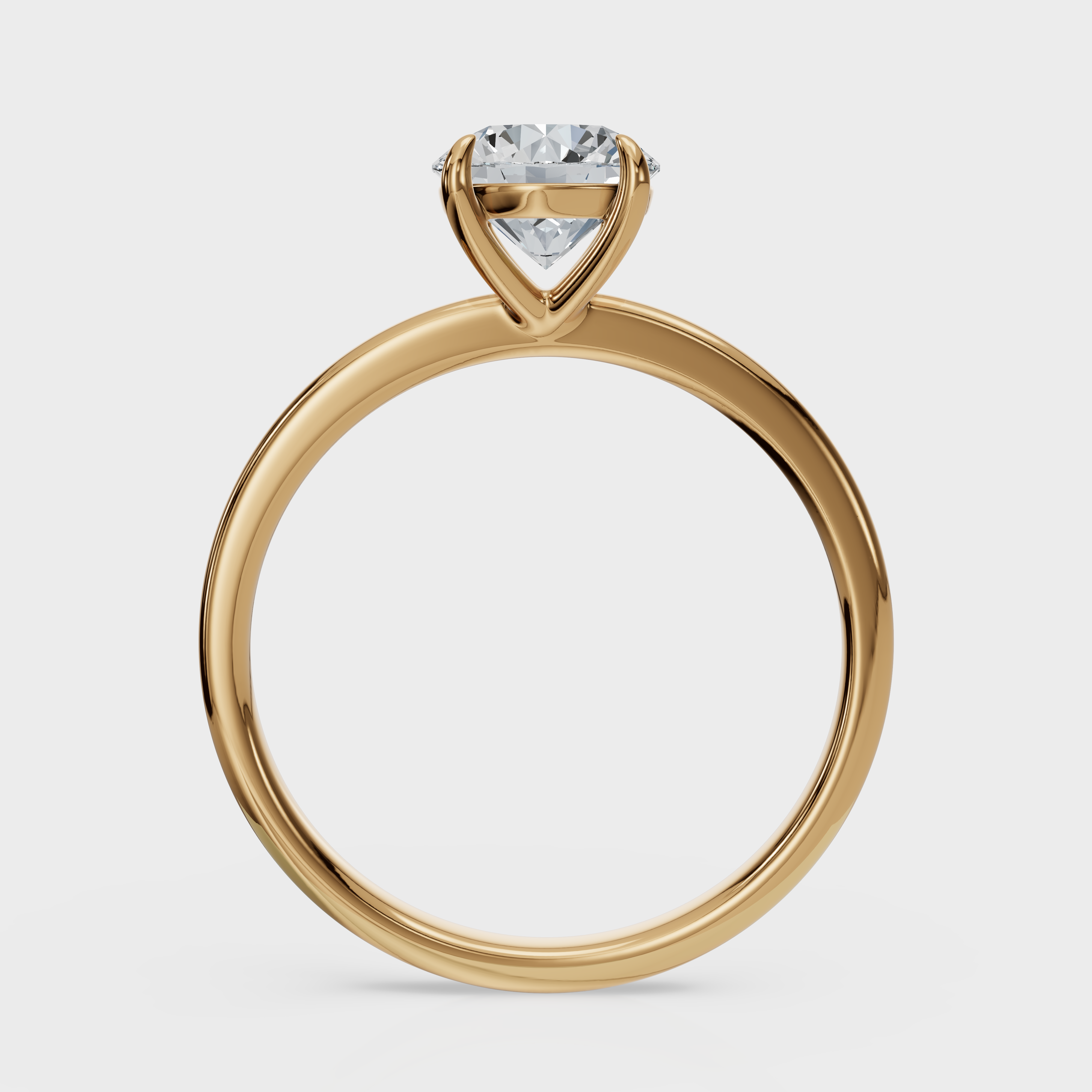Round Cut Solitaire Ring– Diamond