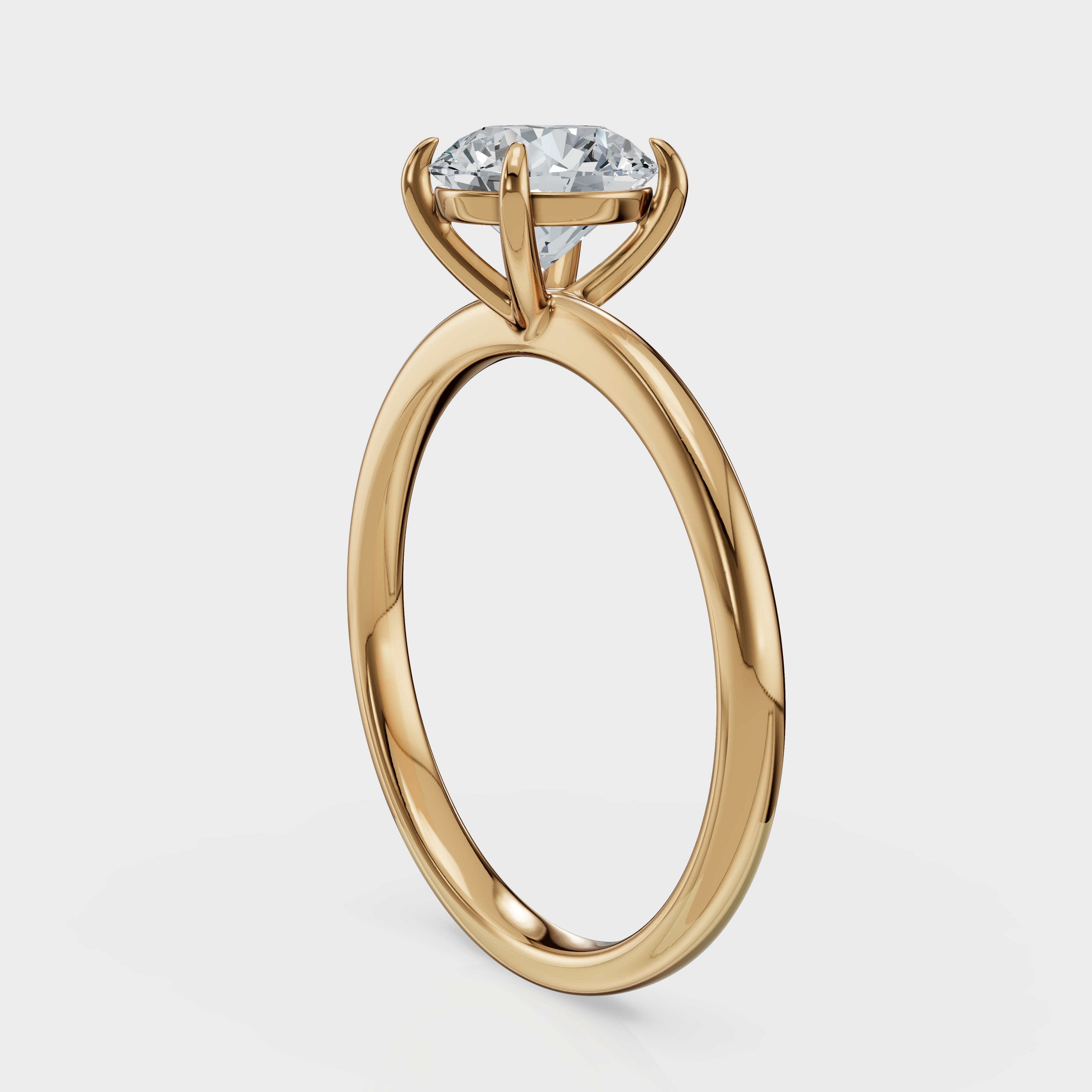 Round Cut Solitaire Ring– Diamond