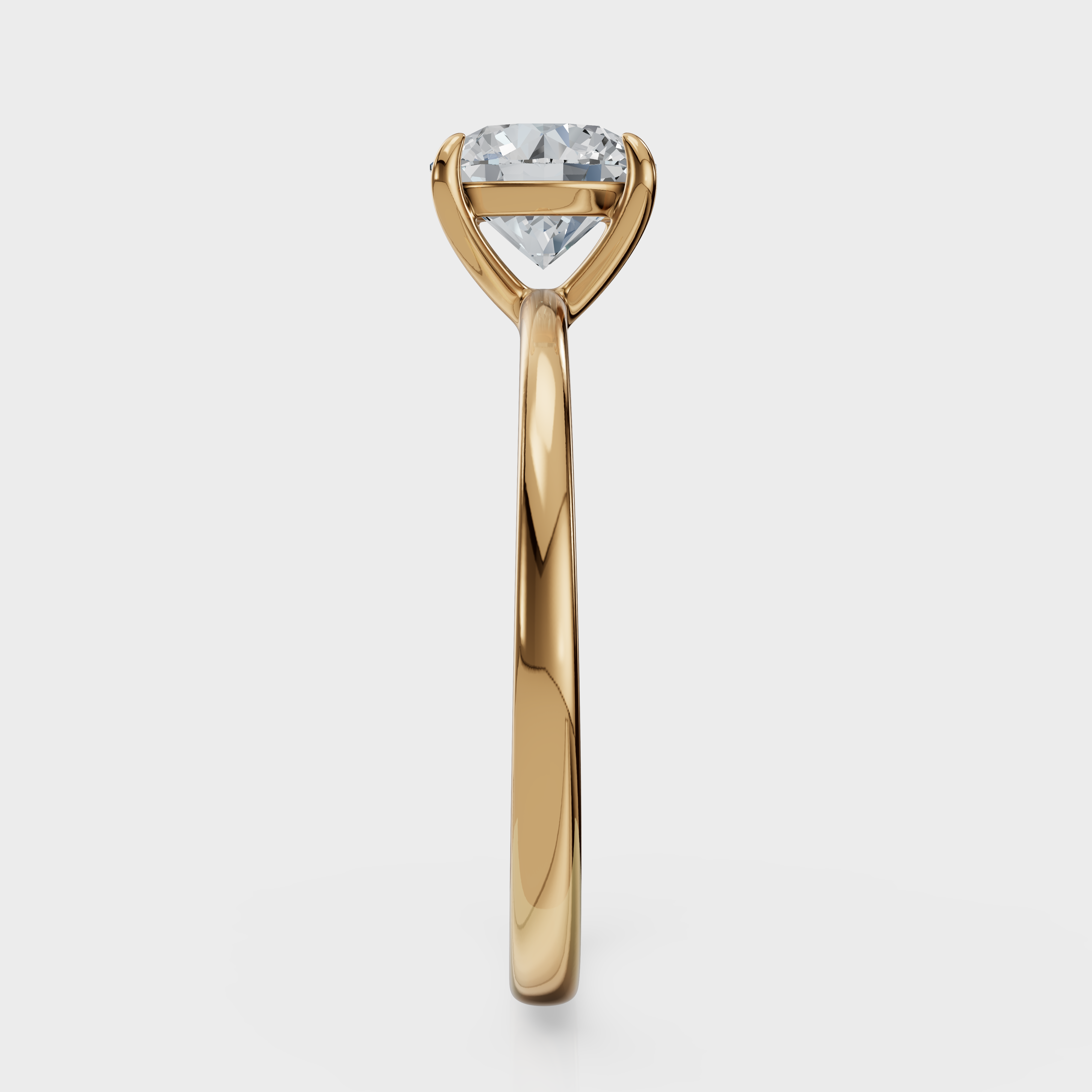 Round Cut Solitaire Ring– Diamond