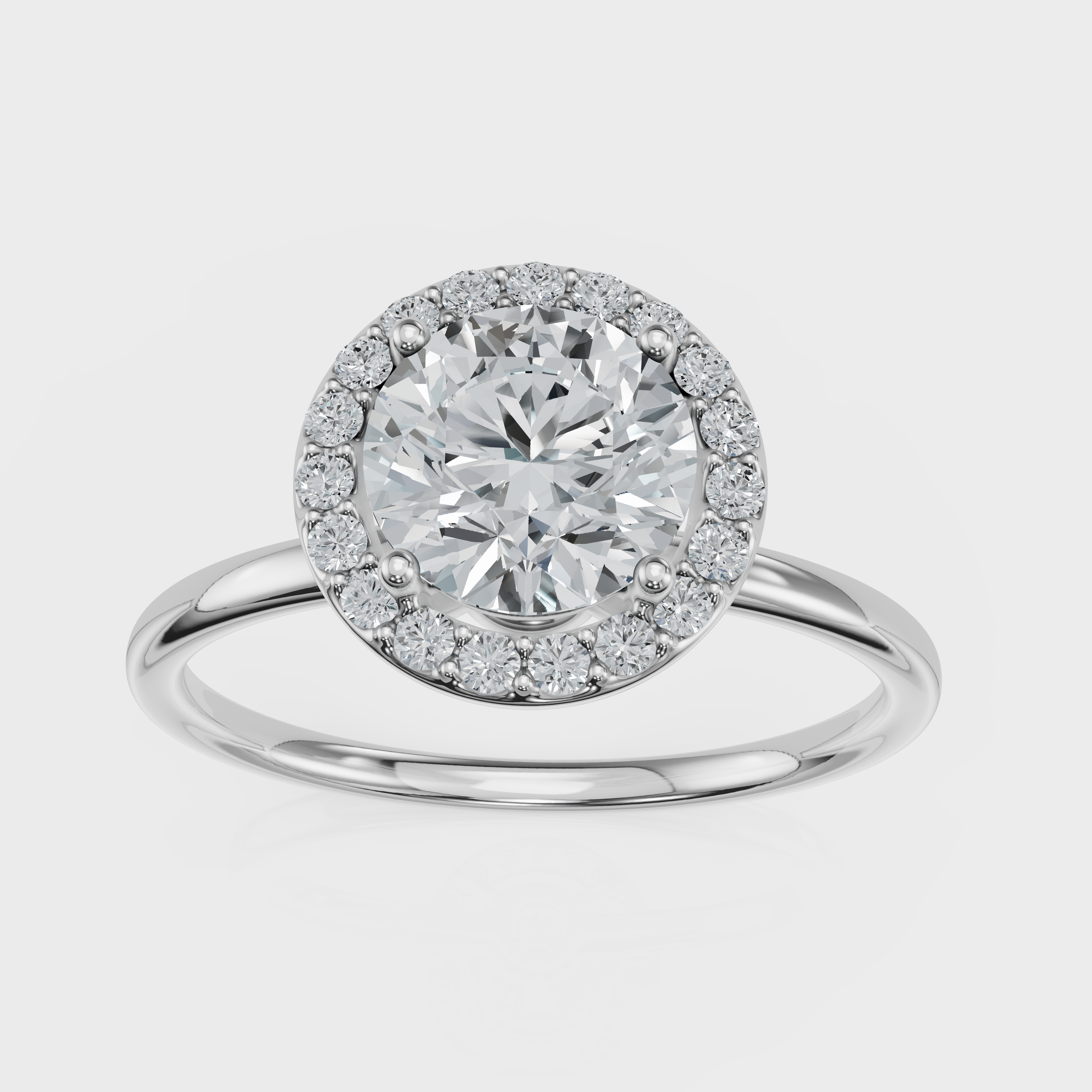 Round Cut Halo Ring– Diamonds
