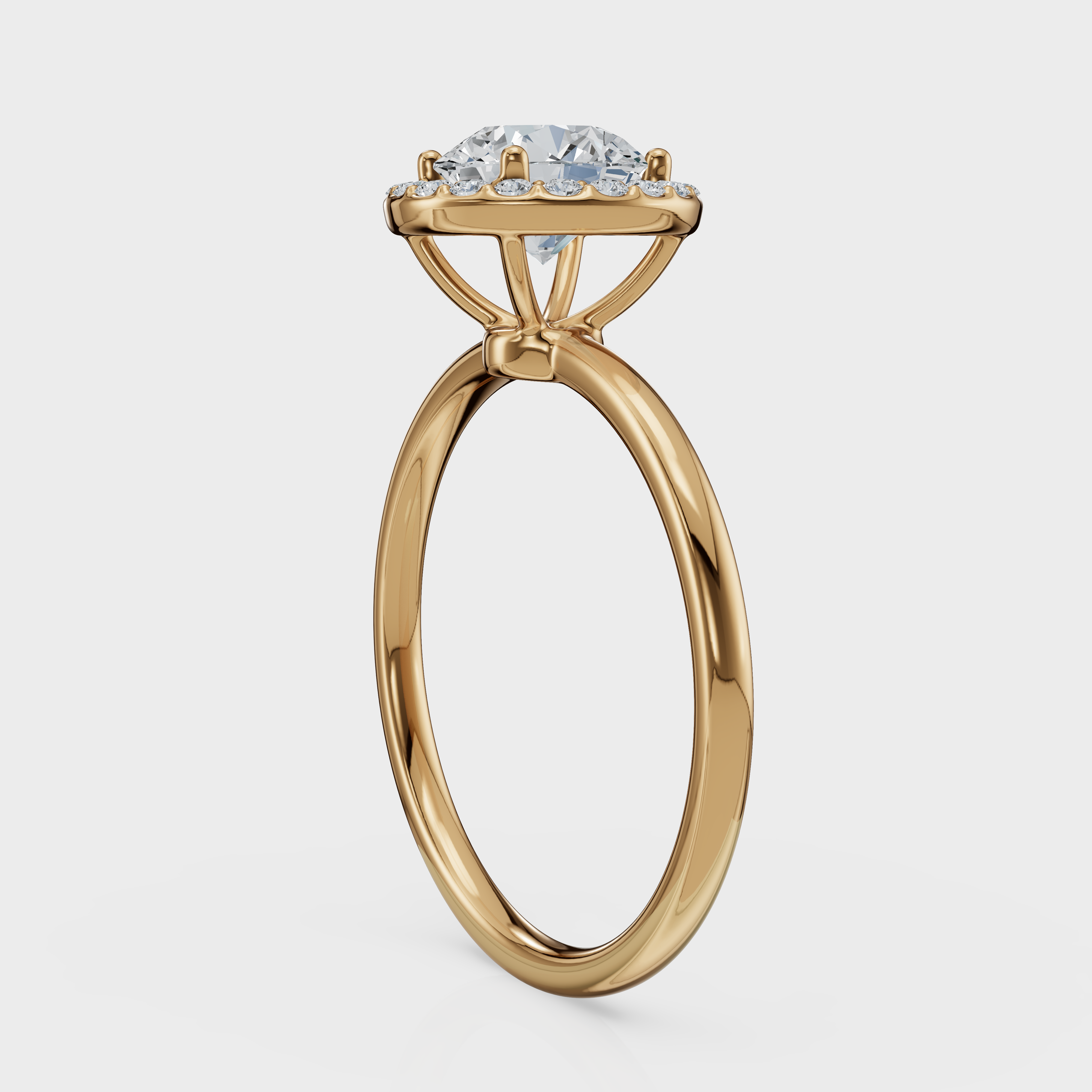 Round Cut Halo Ring– Diamonds