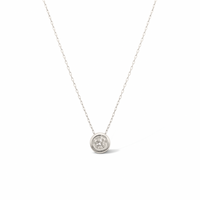 Round Solitare Necklace – Diamond in White Gold