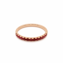 French Pavé Band – Rubies