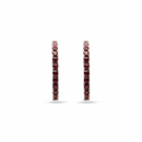 Large Pavé Hoops – Rubies