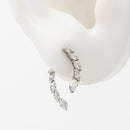 Curved Marquise Lab-Grown Diamond Earrings