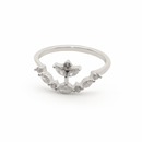 Lotus Flower Ring –  Marquise Diamonds
