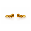 Emerald-Cut and Round Climber Earrings – Yellow Sapphires & Diamonds