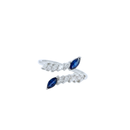 Open Marquise Diamond & Sapphire Ring
