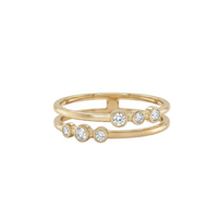 Double Row Bezel Diamond Ring
