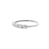 Pear & Round Band - Diamonds