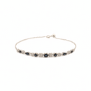 Tennis & Chain Bracelet – Blue Sapphires & Diamonds