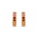 Rainbow Halo Hoops – Sapphires with Diamonds