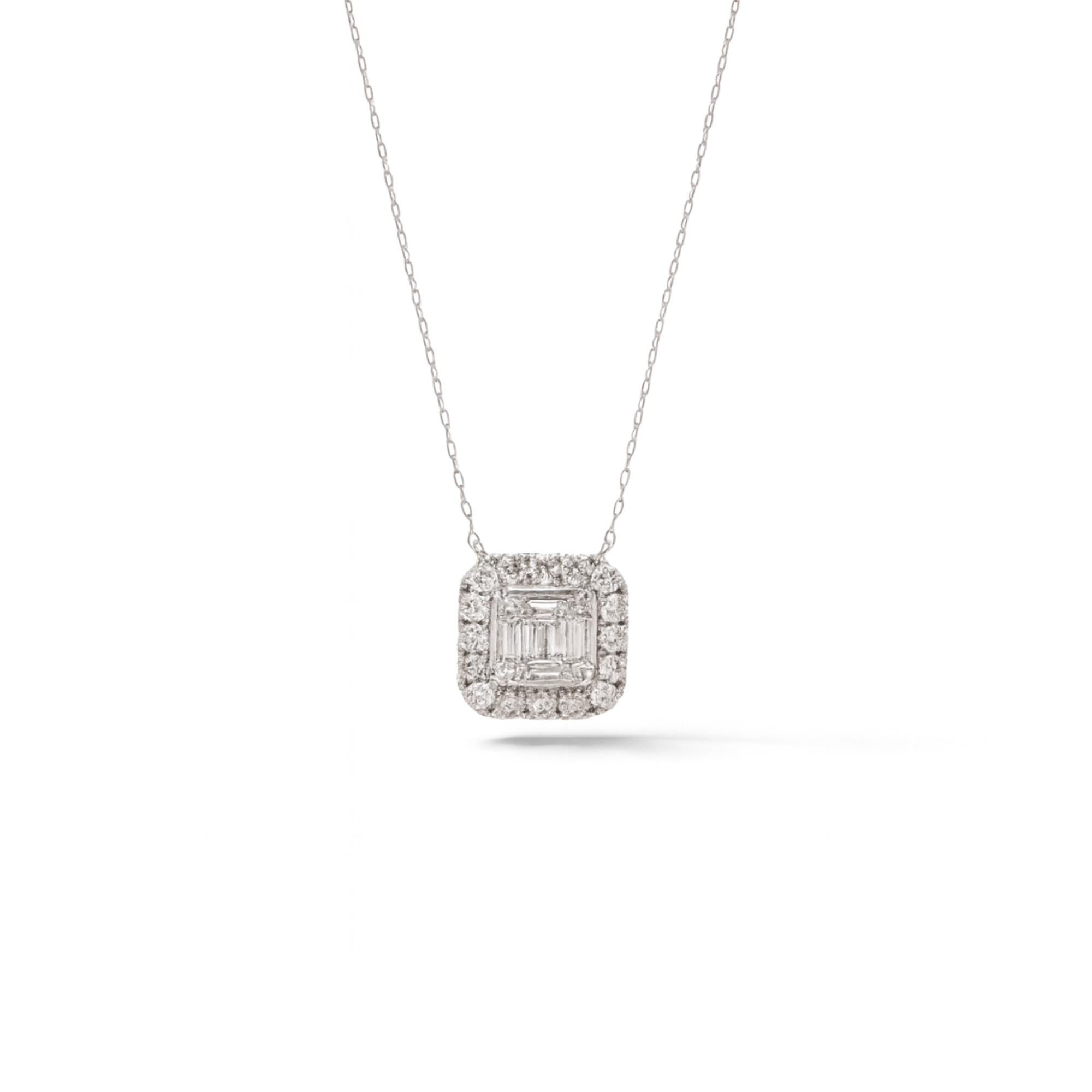Princess Illusion Diamond Necklace