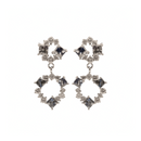 Bicolor Double Hoop Earrings –  Sapphires & Diamonds