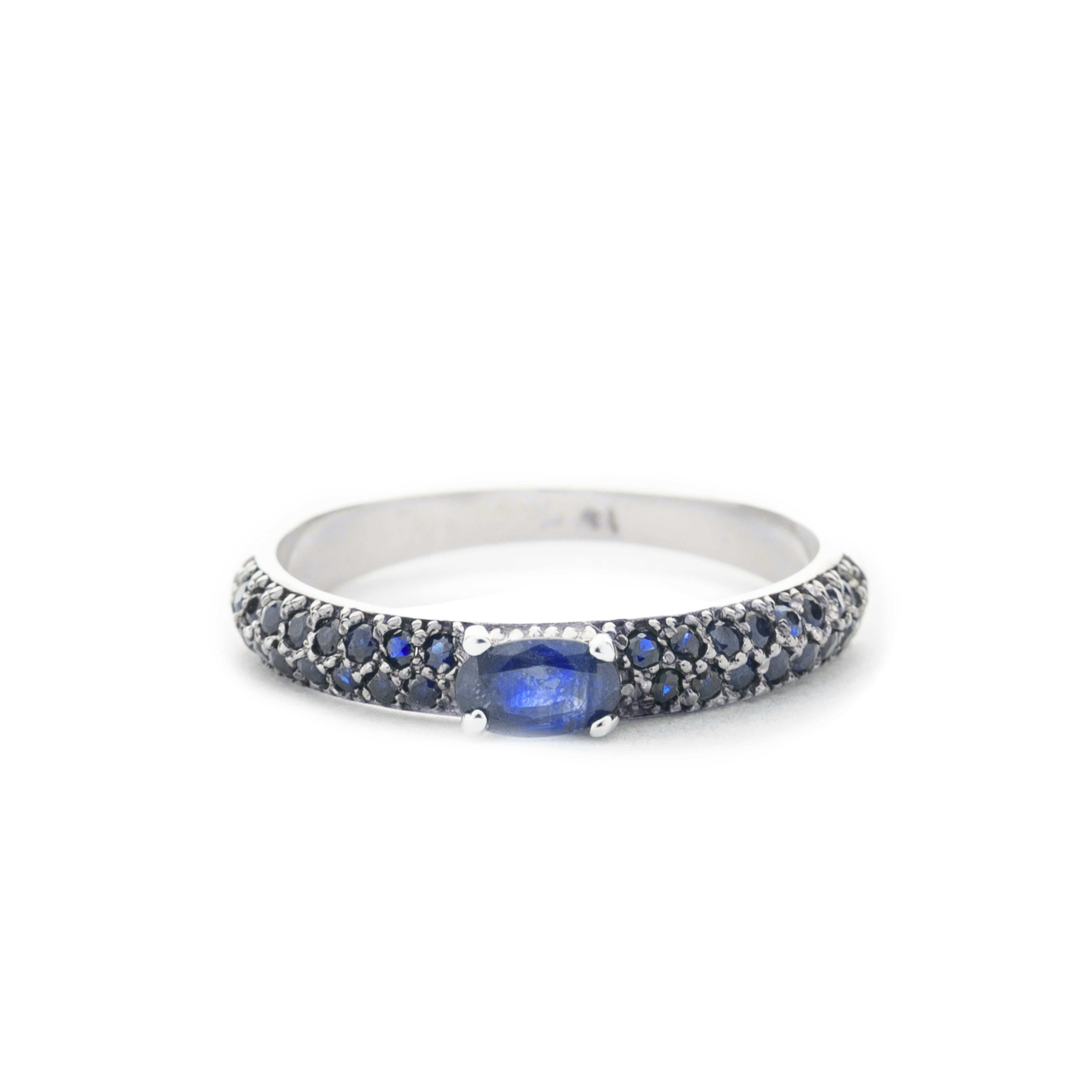 Sapphire Ring with Center Sapphire