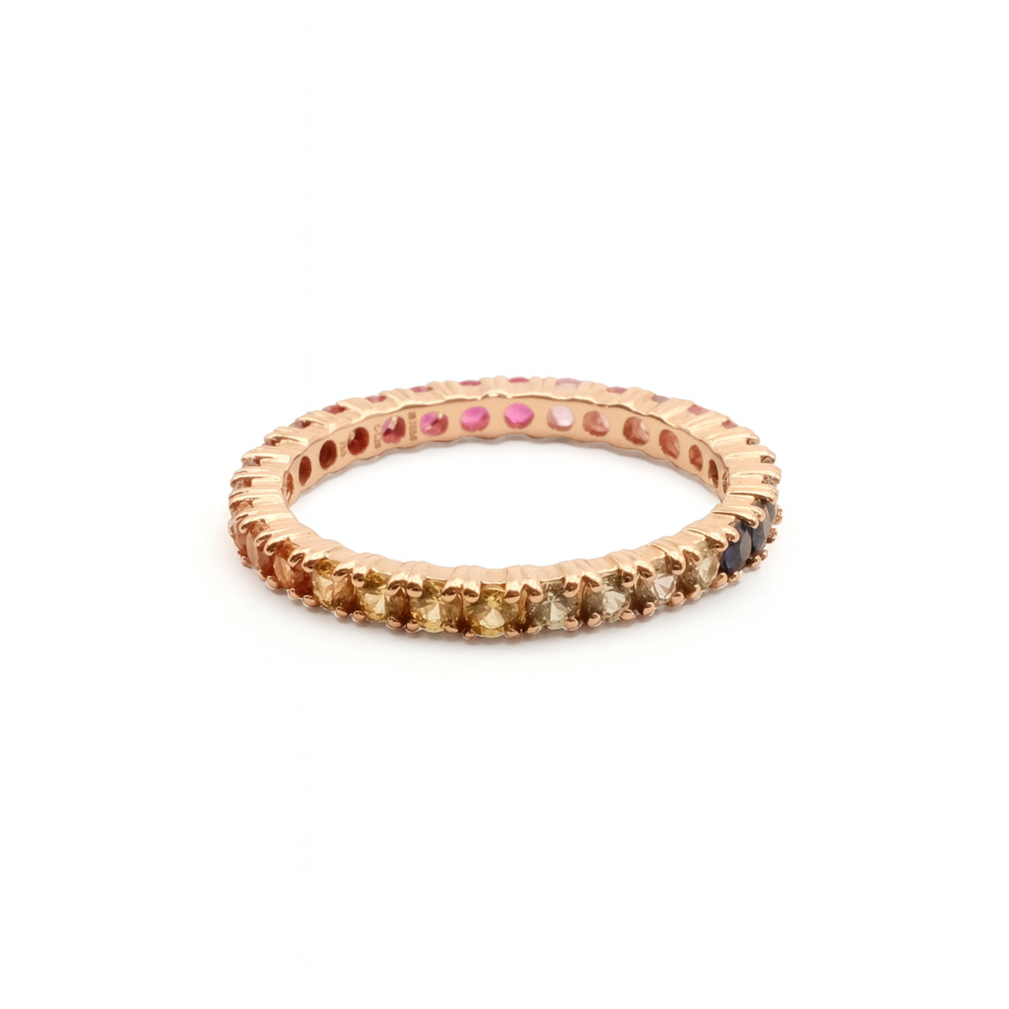 Eternity Rainbow Sapphire Ring