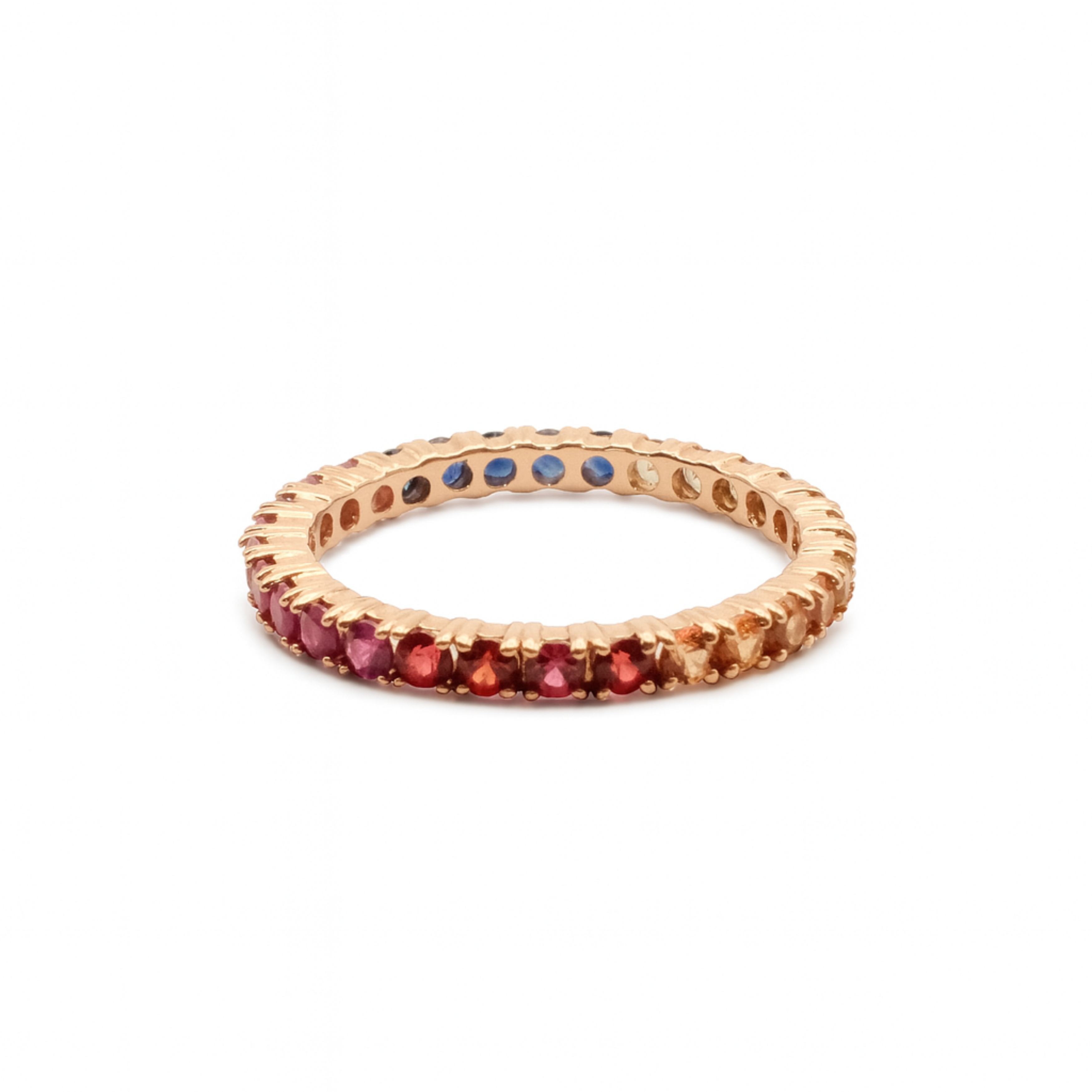 Eternity Ring – Rainbow Sapphires