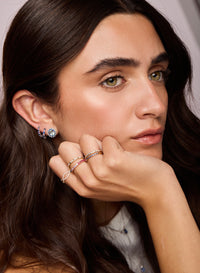 Flush Set Sapphire Thin Ring