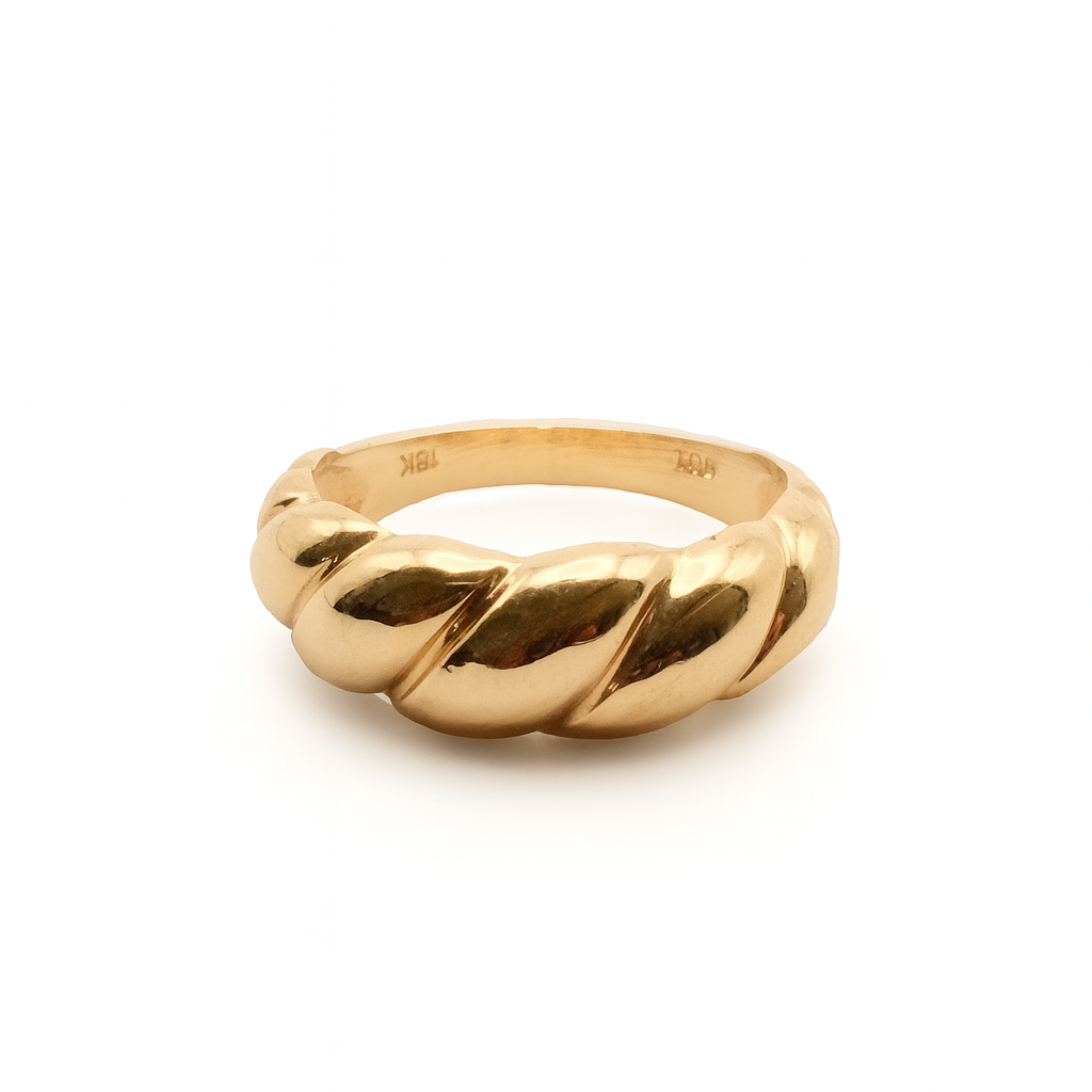 Croissant Style Ring – Yellow Gold