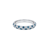 Blue Diamond & Diamond Pyramid Band