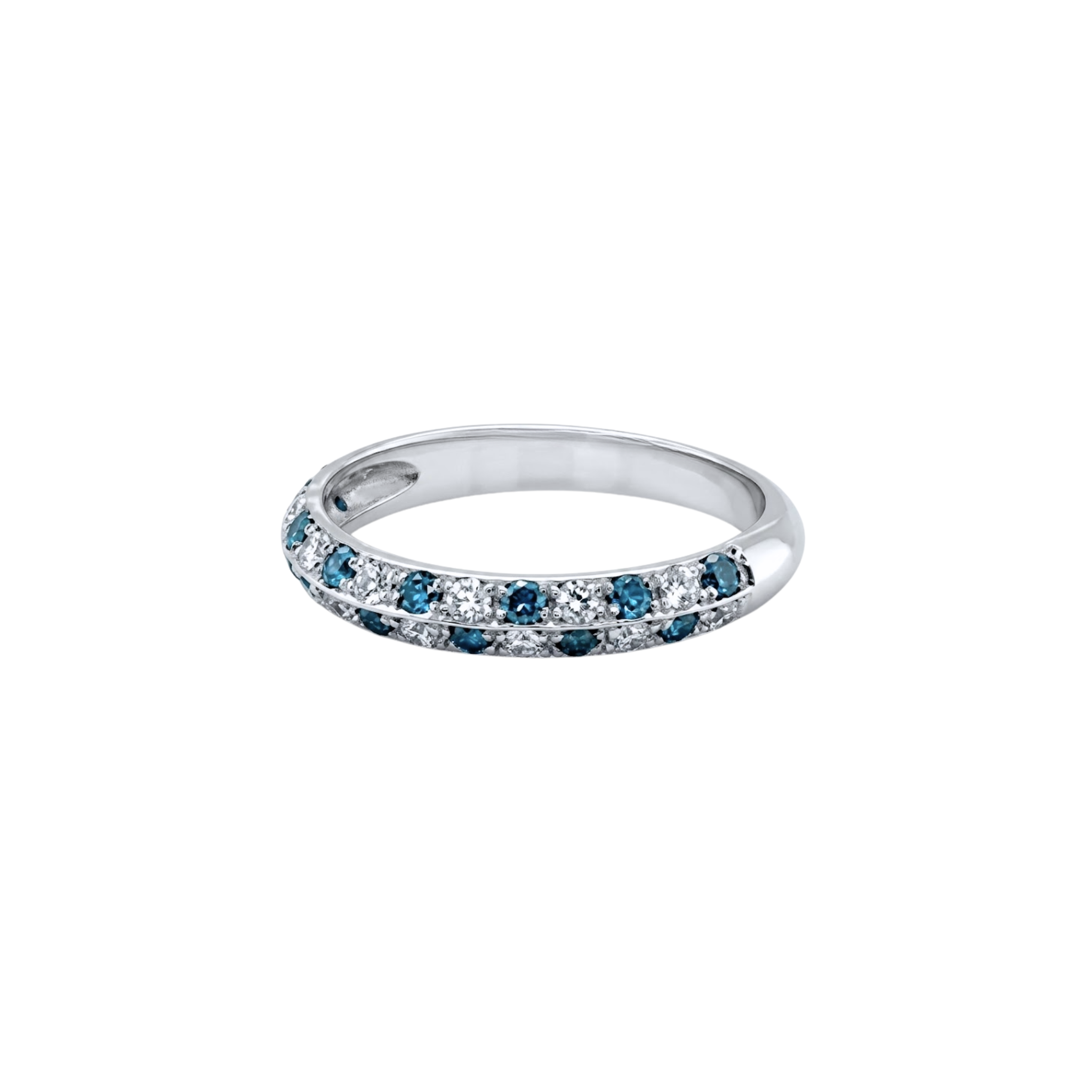 Blue Diamond & Diamond Pyramid Band