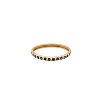 Flush Set Sapphire Thin Ring