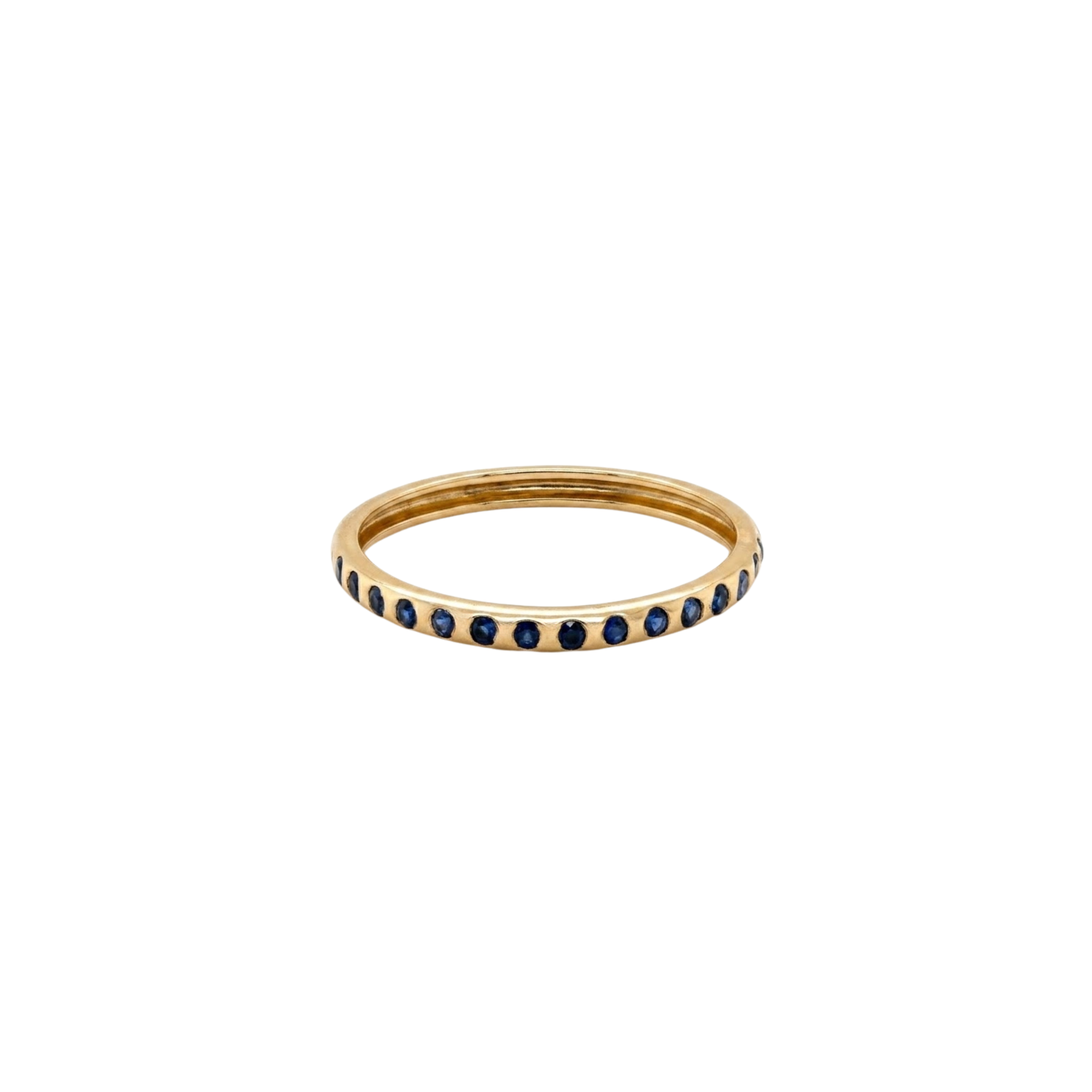 Flush Set Sapphire Thin Ring