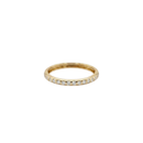 Flush Set Diamond Thin Ring