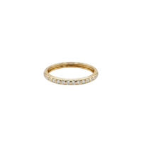 Flush Set Diamond Thin Ring