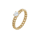 Round Diamond Solitaire Chain Ring