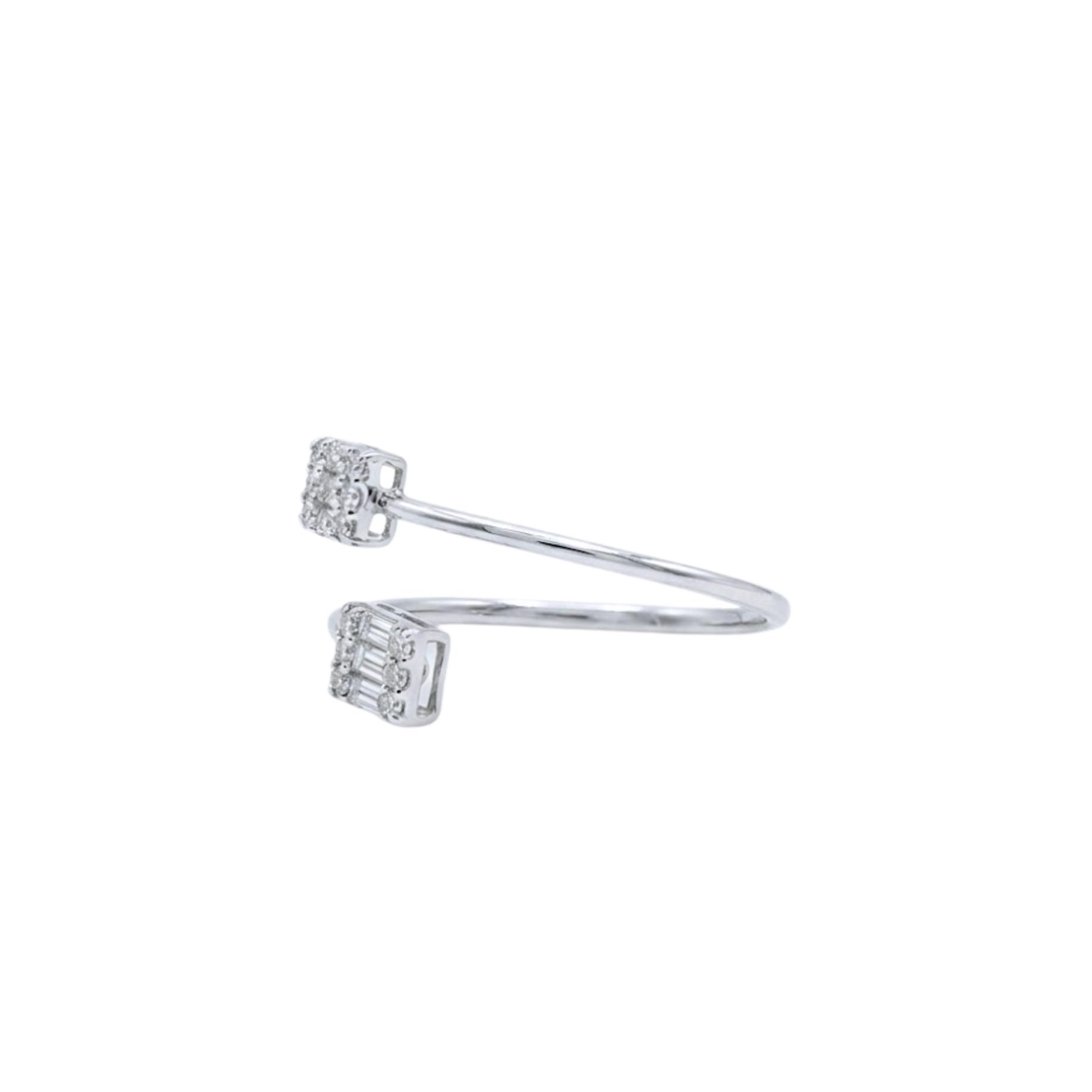 Emerald Cut Double Illusion Diamond Ring