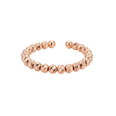 Rose Gold Bead Diamond-Cut Band