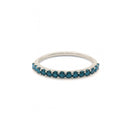 Pavé Band – Blue Diamonds