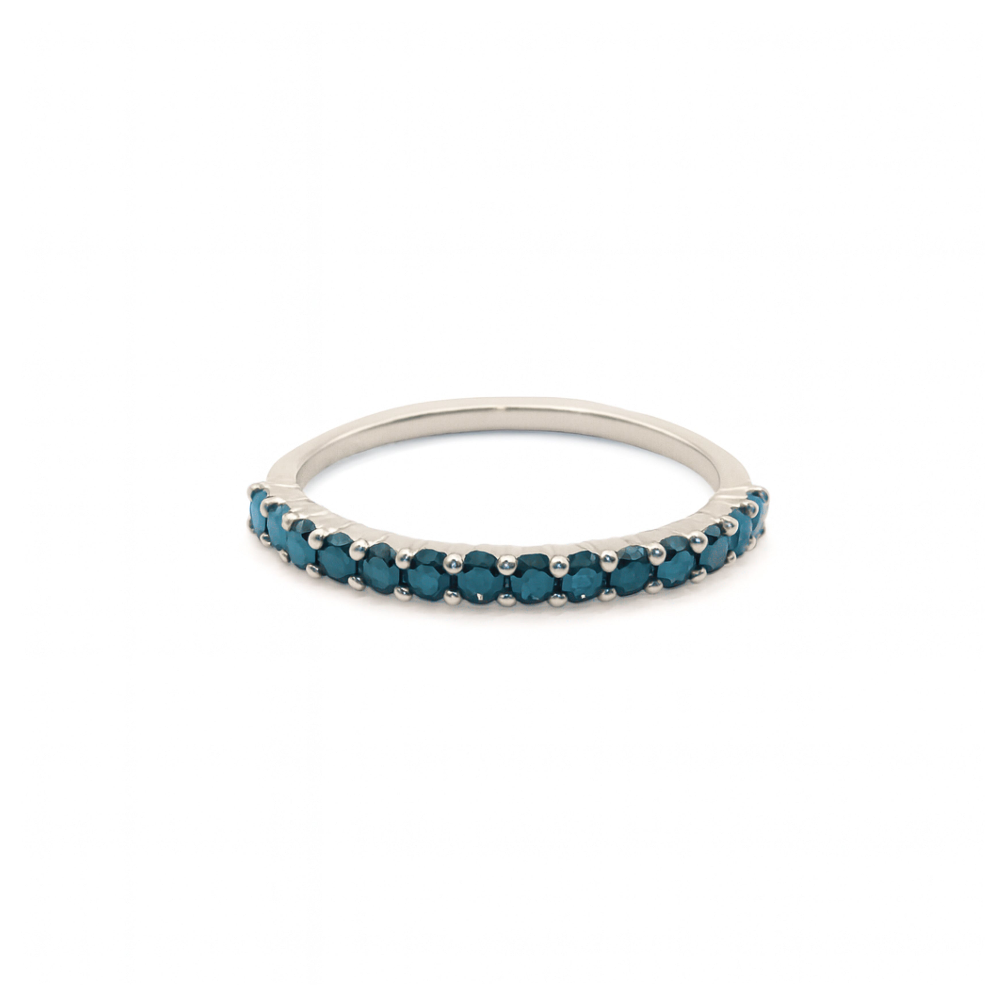 Pavé Band – Blue Diamonds