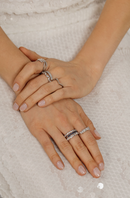 Oval Illusion Band – Diamonds