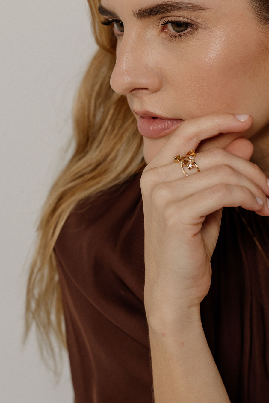 Yellow Sapphire Emerald - Cut  – Diamonds Ring