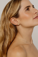 Halo Emerald-Cut Studs – Green Sapphire with Diamonds