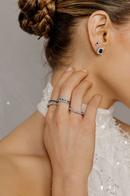 Triple Ring – Blue Sapphires & Diamonds