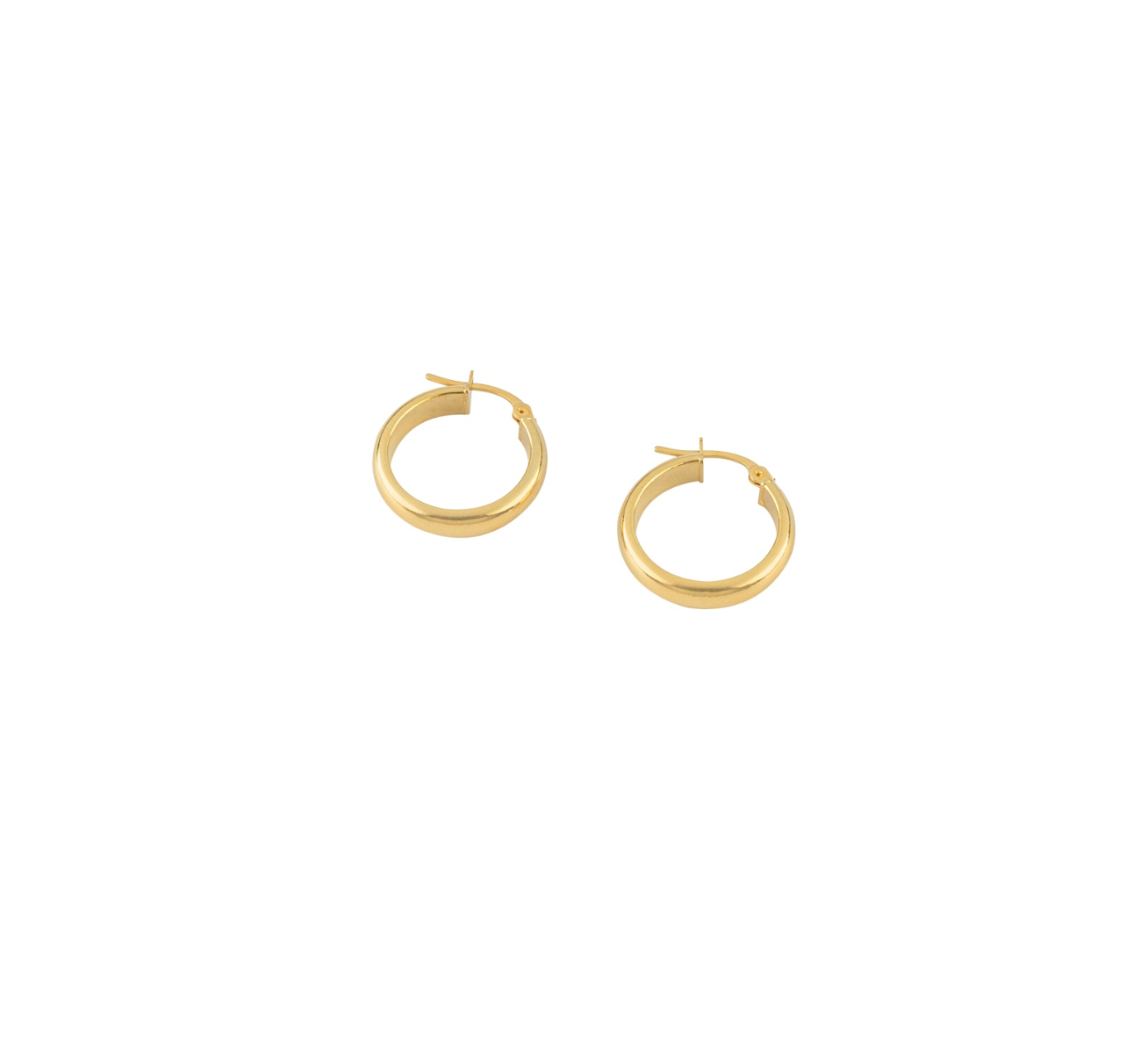 Small Classic Hoops – Yellow Gold